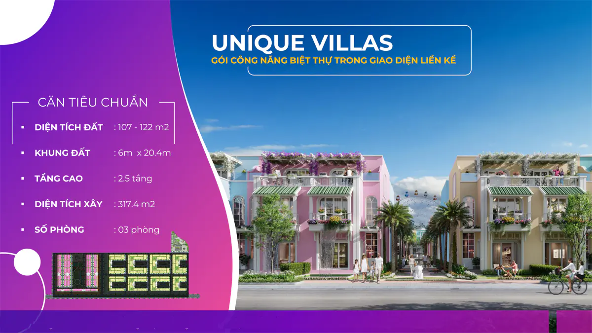 Mẫu thiết kế căn Unique Villas