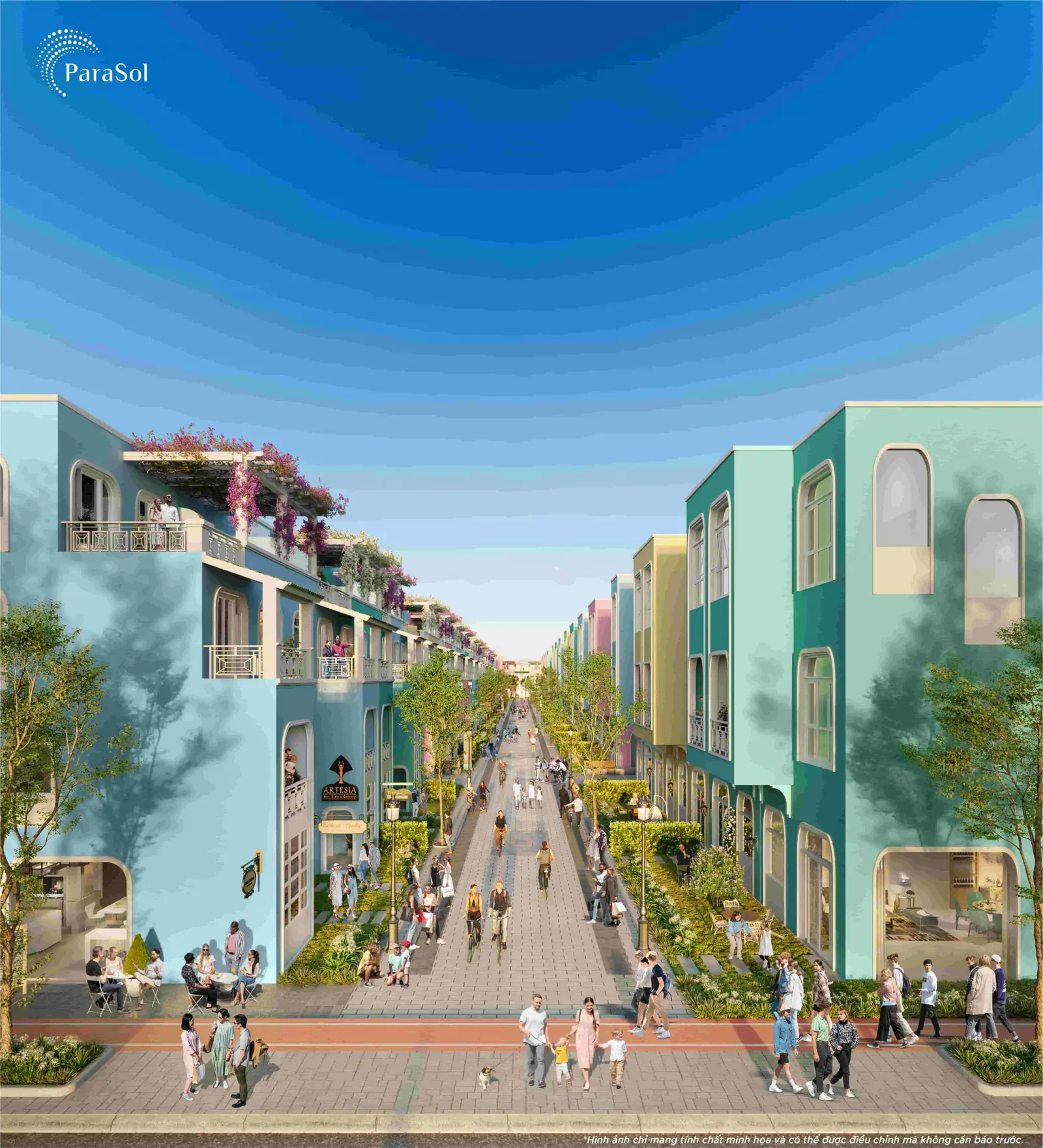 Mặt sau căn Mini Complex