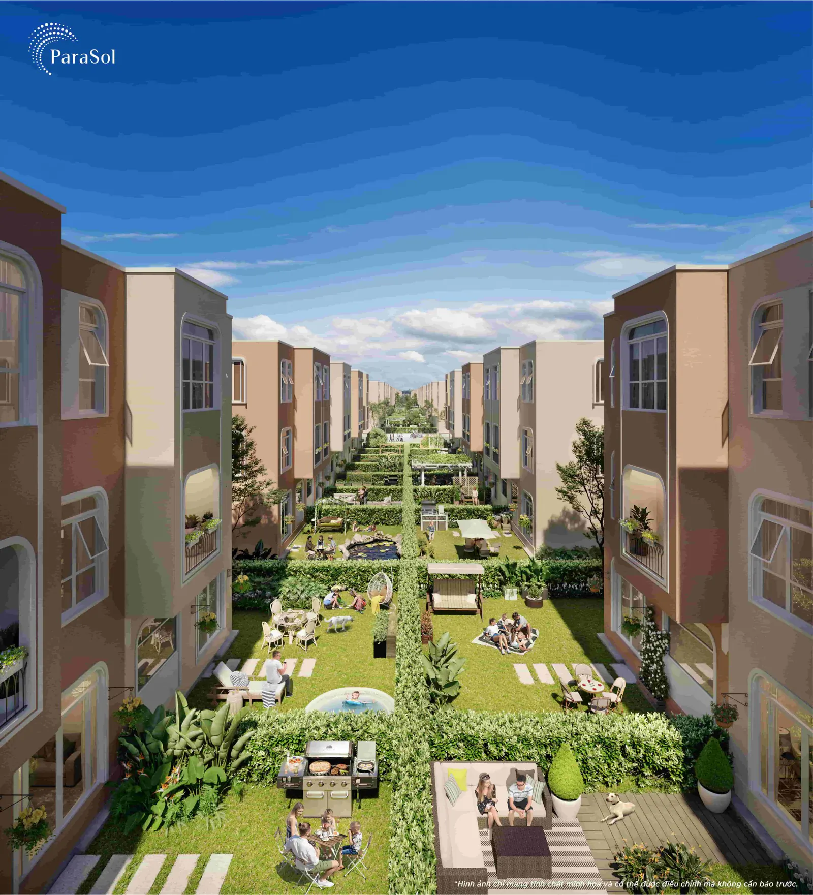 Mặt sau căn Unique Villa