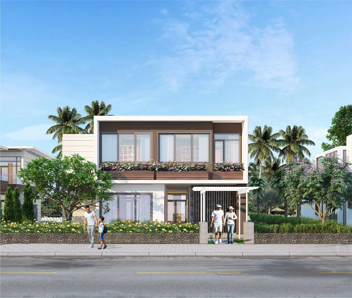 Mẫu phối cảnh biệt thự V6b