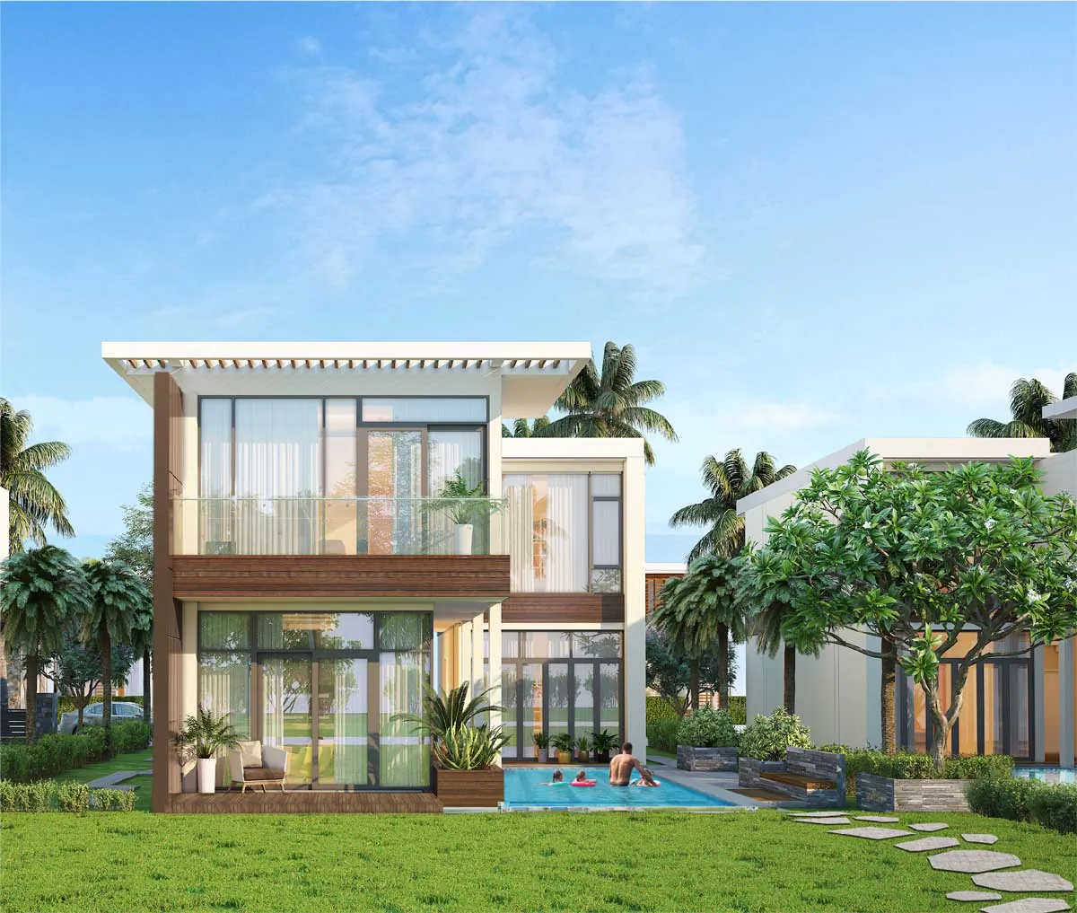 Phối cảnh 3d biệt thự Wyndham Grand V8